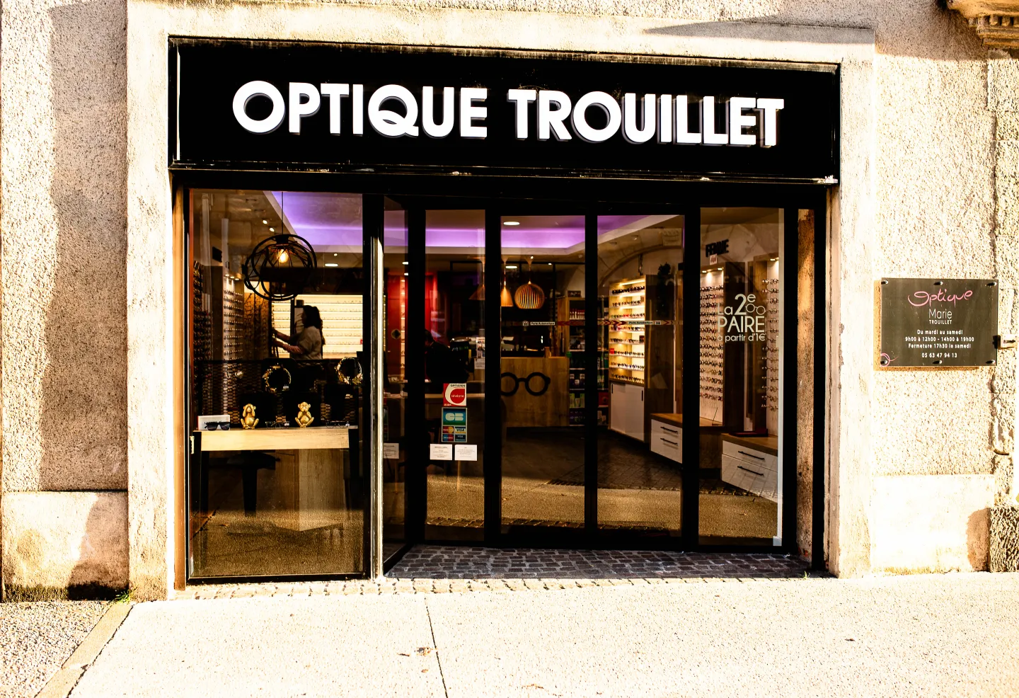 Optique trouillet enseigne